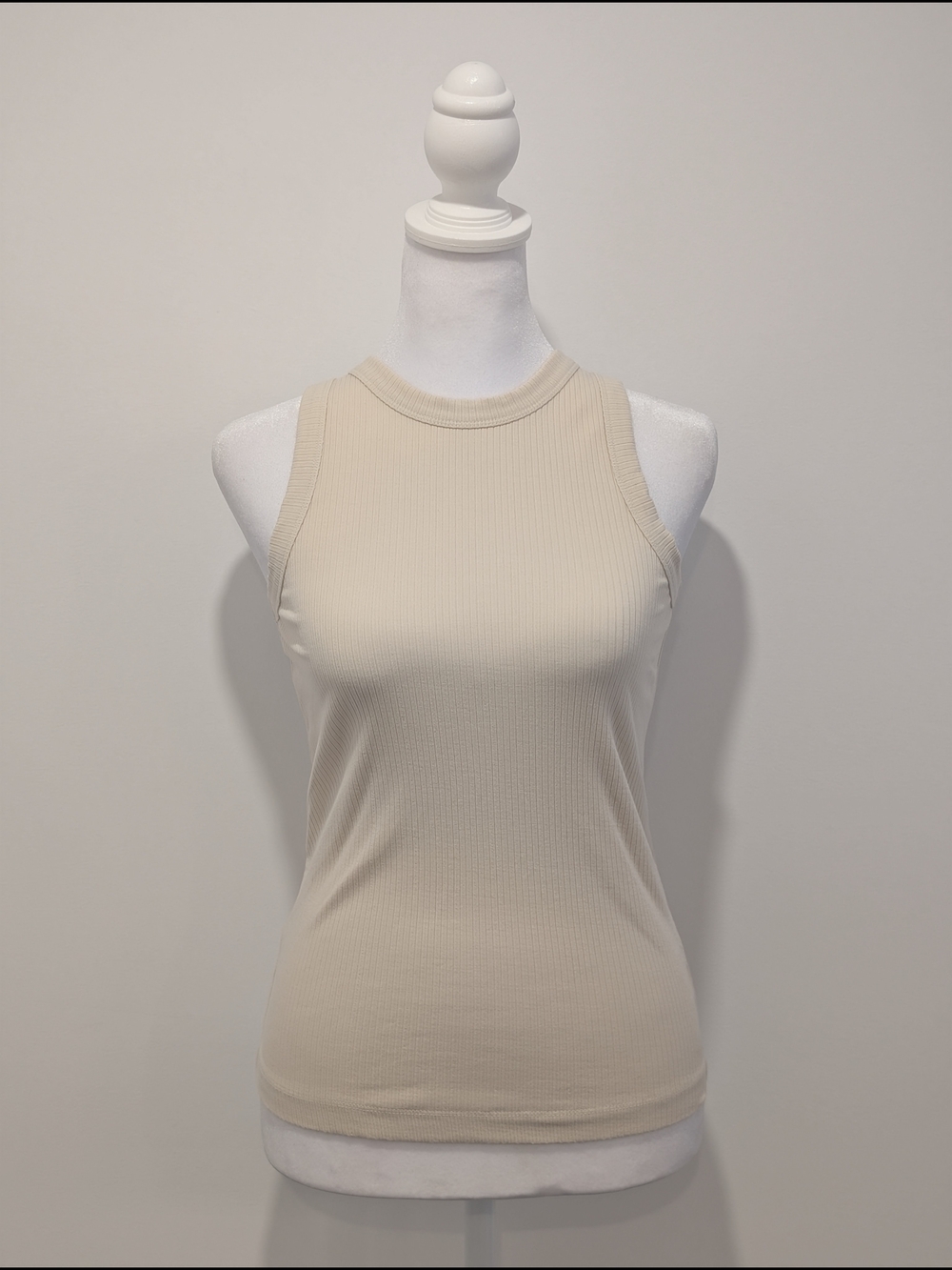 Frank & Oak Sleeveless Ribbed Tank Top - Cream